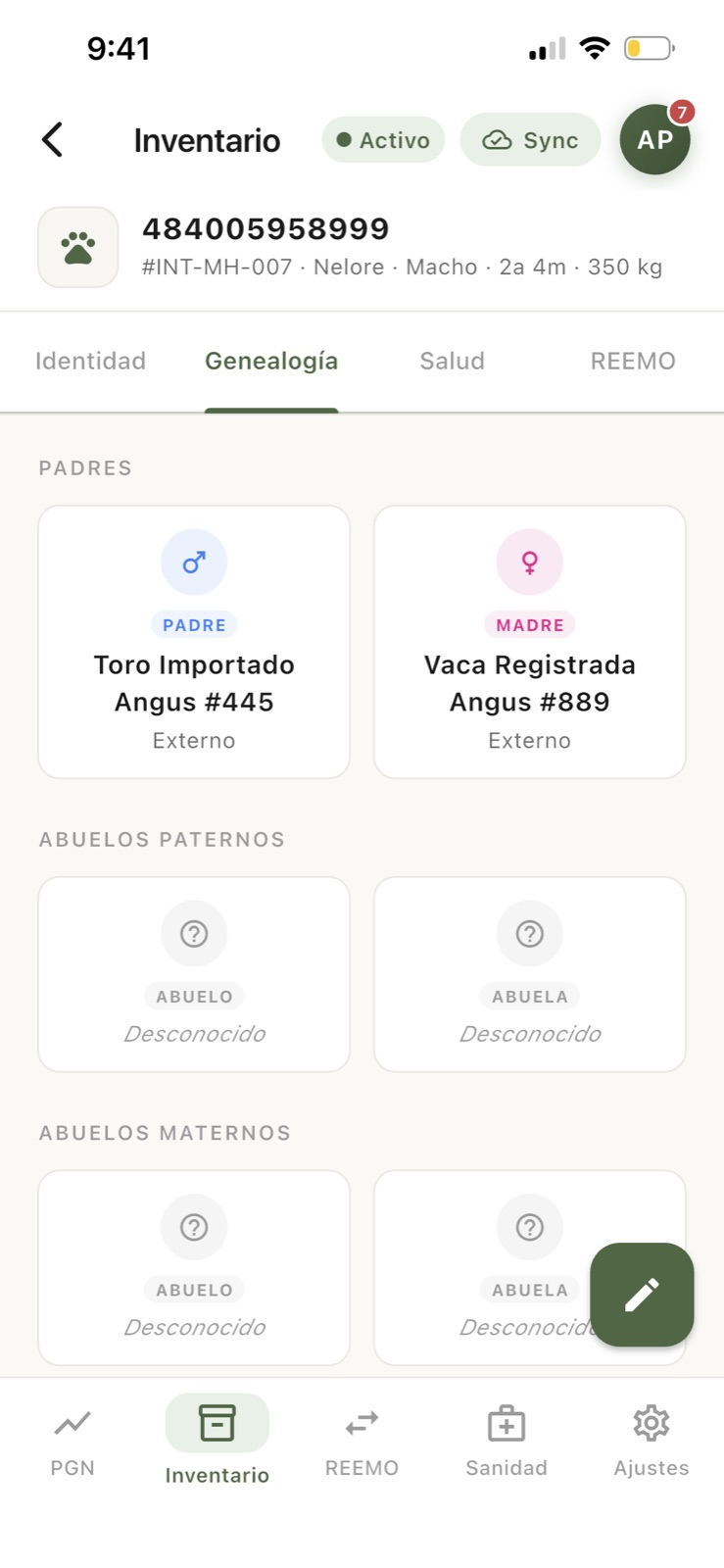 LIDIA: Genealogía